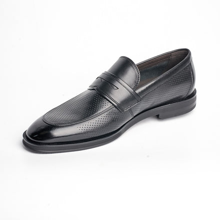 BB-080 Black - Dress Penny Loafer - Bruno Bunker