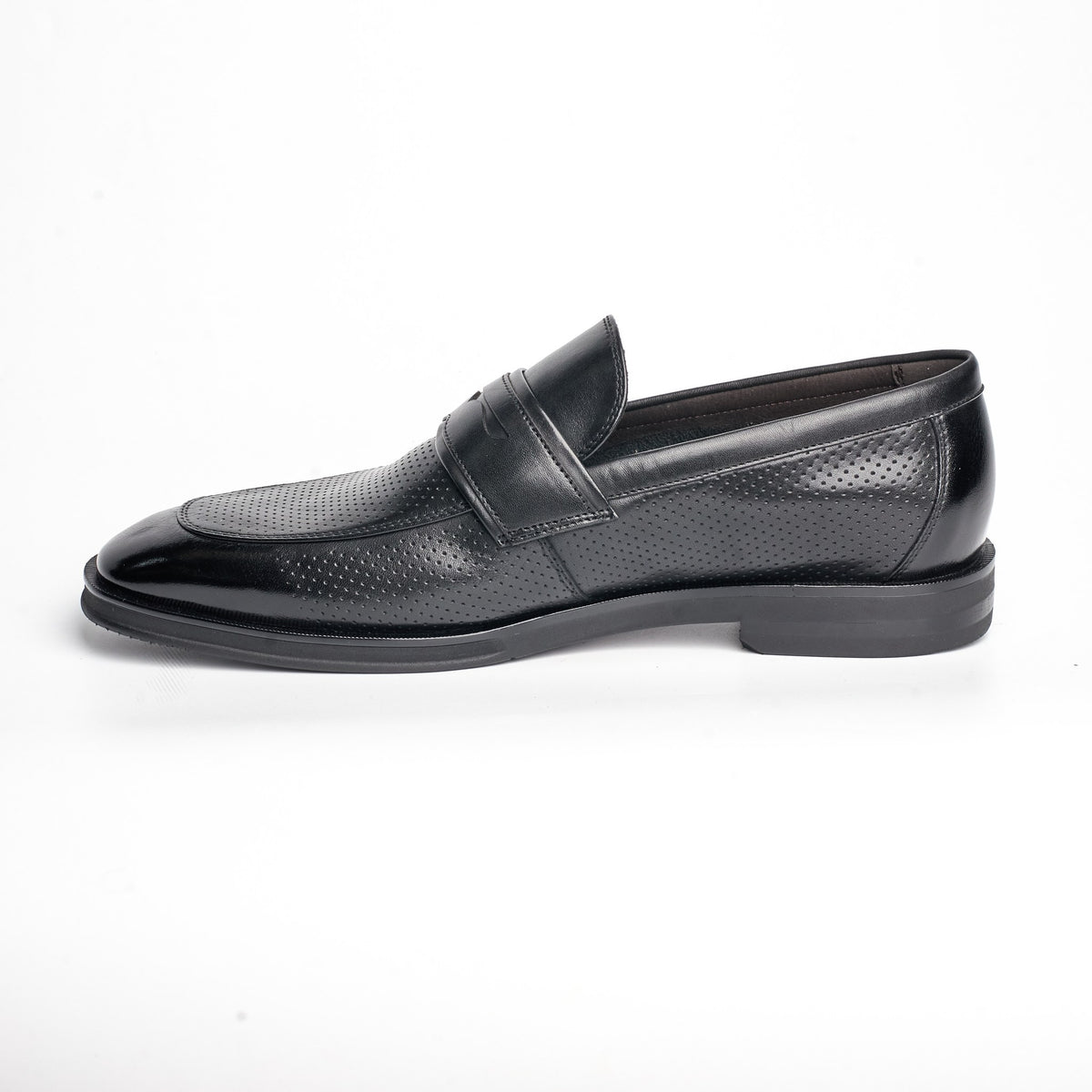 BB-080 Black - Dress Penny Loafer - Bruno Bunker