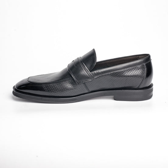 BB-080 Black - Dress Penny Loafer - Bruno Bunker