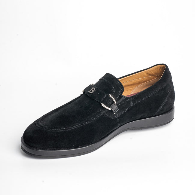 BB-085 Black - Soft Suede Bit Loafer - Bruno Bunker