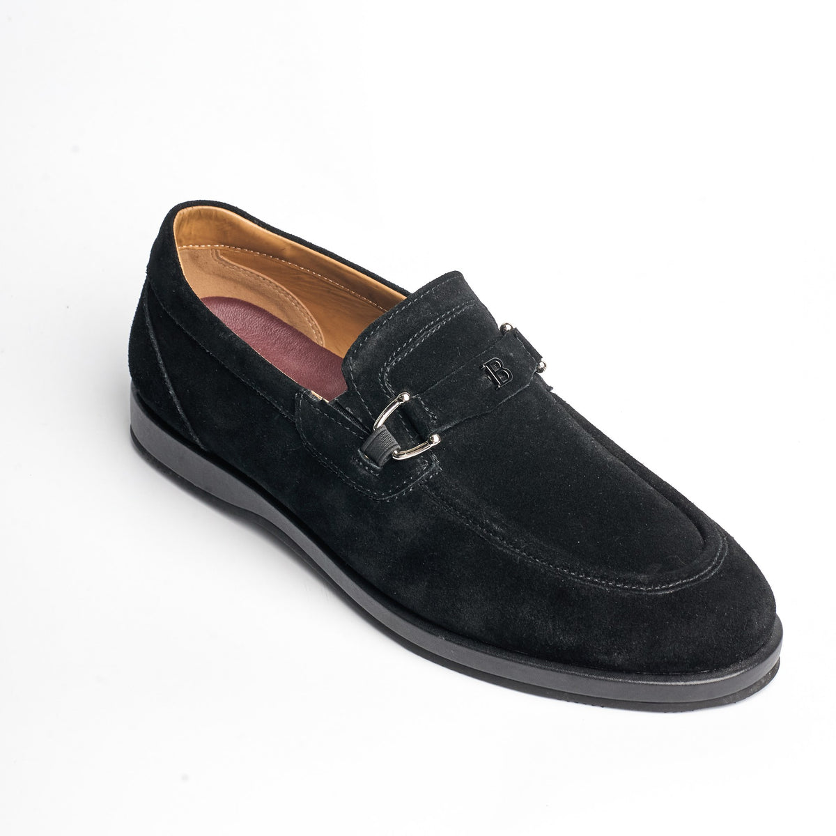 BB-085 Black - Soft Suede Bit Loafer - Bruno Bunker
