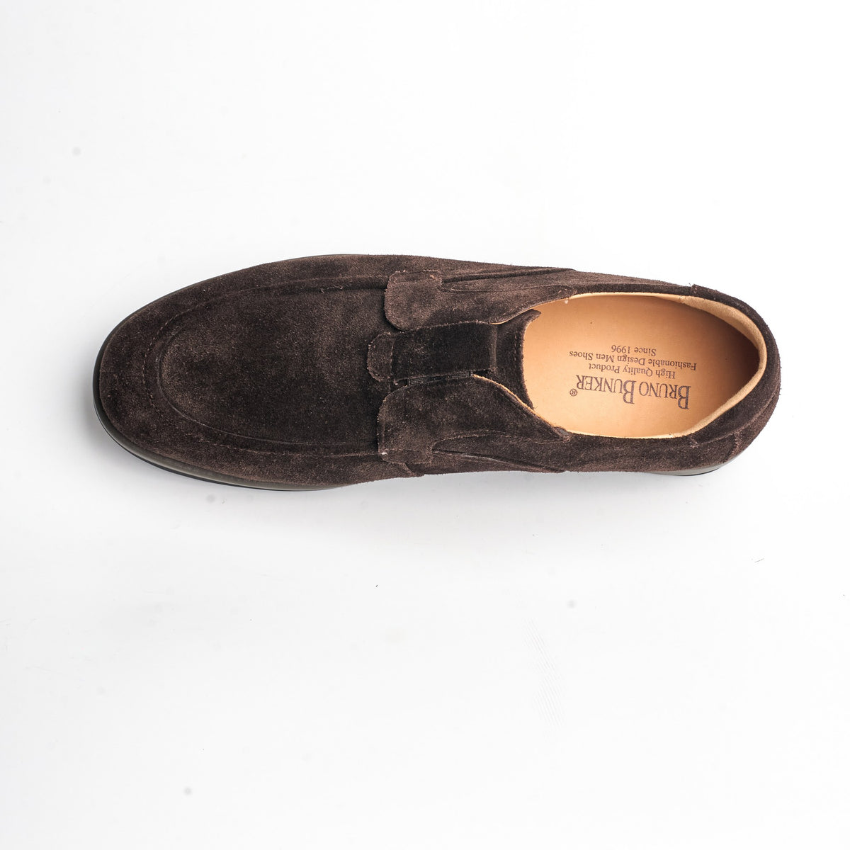 BB-086 Brown - Suede Apron Slip-On - Bruno Bunker