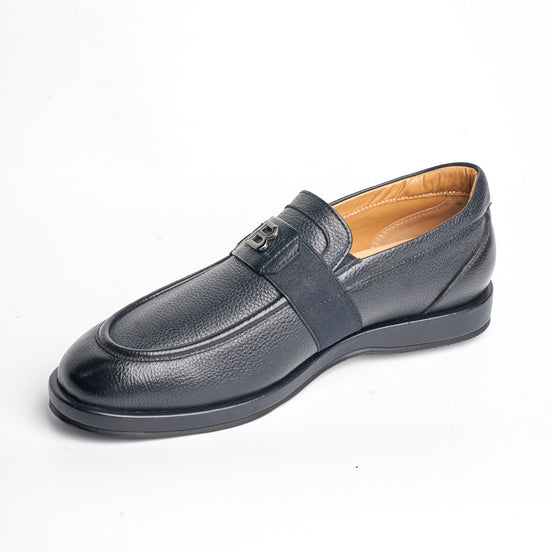 BB-087 Black - Band Logo Loafer - Bruno Bunker