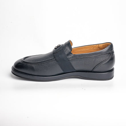 BB-087 Black - Band Logo Loafer - Bruno Bunker