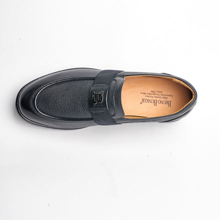 BB-087 Black - Band Logo Loafer - Bruno Bunker