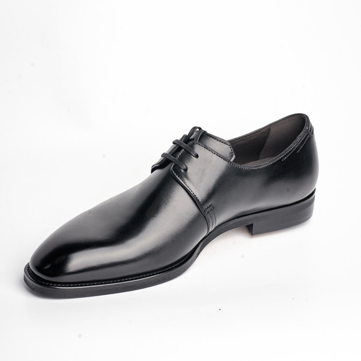 BB-091 Black - Polished Leather Derby - Bruno Bunker