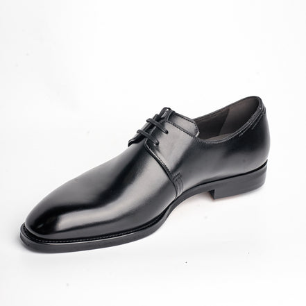 BB-091 Black - Polished Leather Derby - Bruno Bunker
