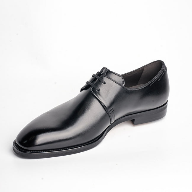 BB-091 Black - Polished Leather Derby - Bruno Bunker