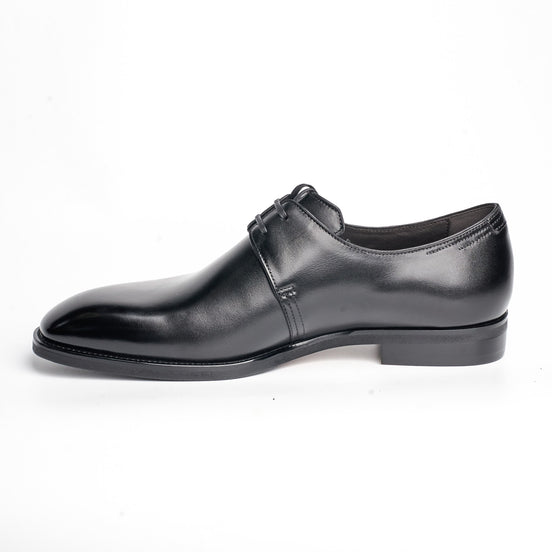 BB-091 Black - Polished Leather Derby - Bruno Bunker