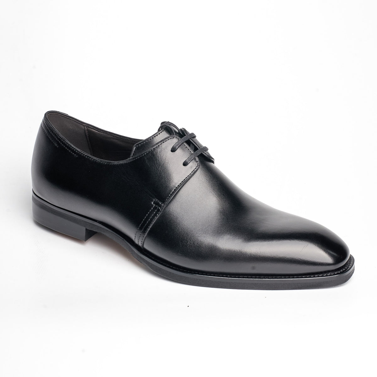 BB-091 Black - Polished Leather Derby - Bruno Bunker