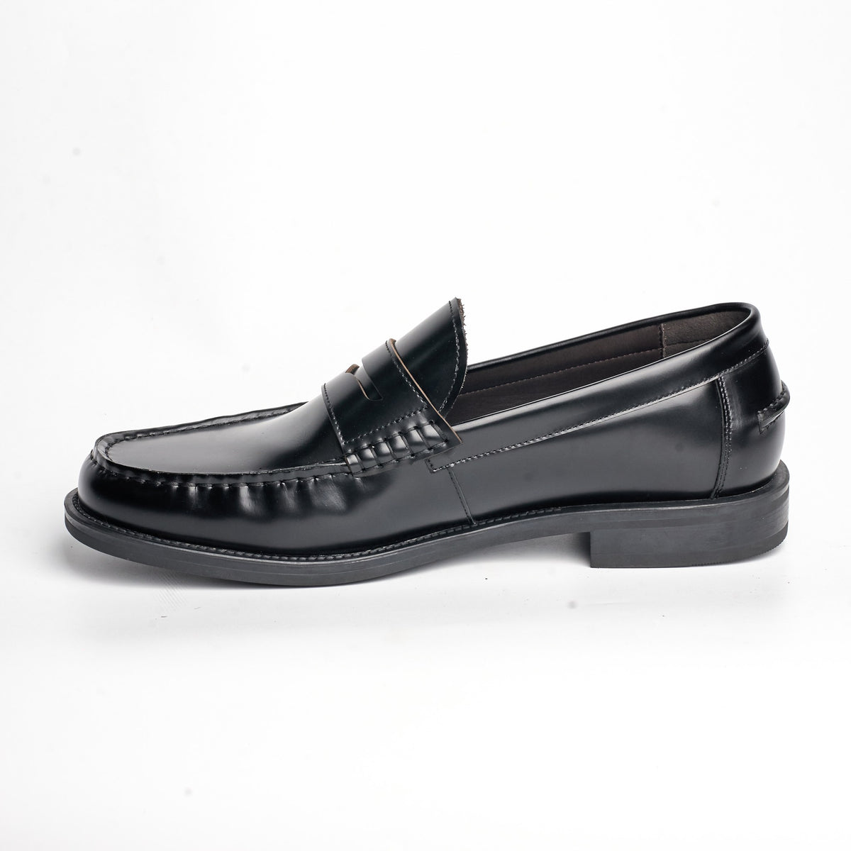 BB-101 Black - College Penny Loafer - Bruno Bunker