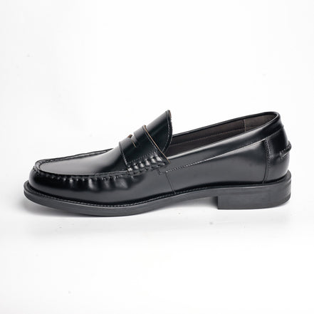 BB-101 Black - College Penny Loafer - Bruno Bunker