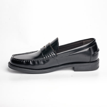 BB-101 Black - College Penny Loafer - Bruno Bunker