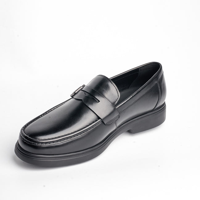 BB-102 Black - Chunky Penny Loafer - Bruno Bunker