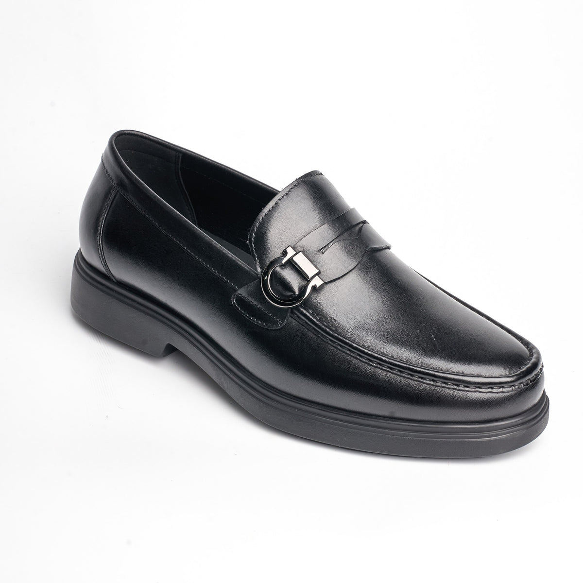 BB-102 Black - Chunky Penny Loafer - Bruno Bunker