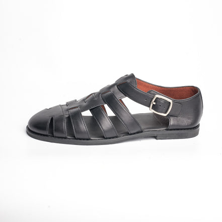 BB-103 Black - Fisherman Sandal - Bruno Bunker