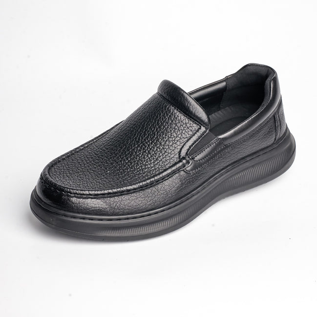 BB-104 Black - Chunky Moc-Toe Slip-On - Bruno Bunker