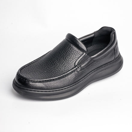 BB-104 Black - Chunky Moc-Toe Slip-On - Bruno Bunker