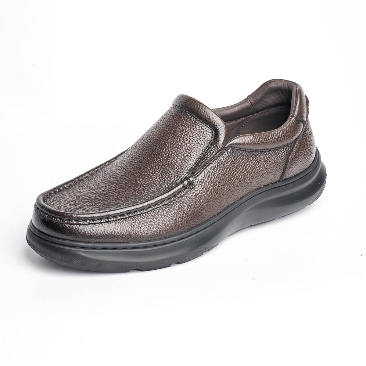 BB-104 Brown - Chunky Moc-Toe Slip-On - Bruno Bunker