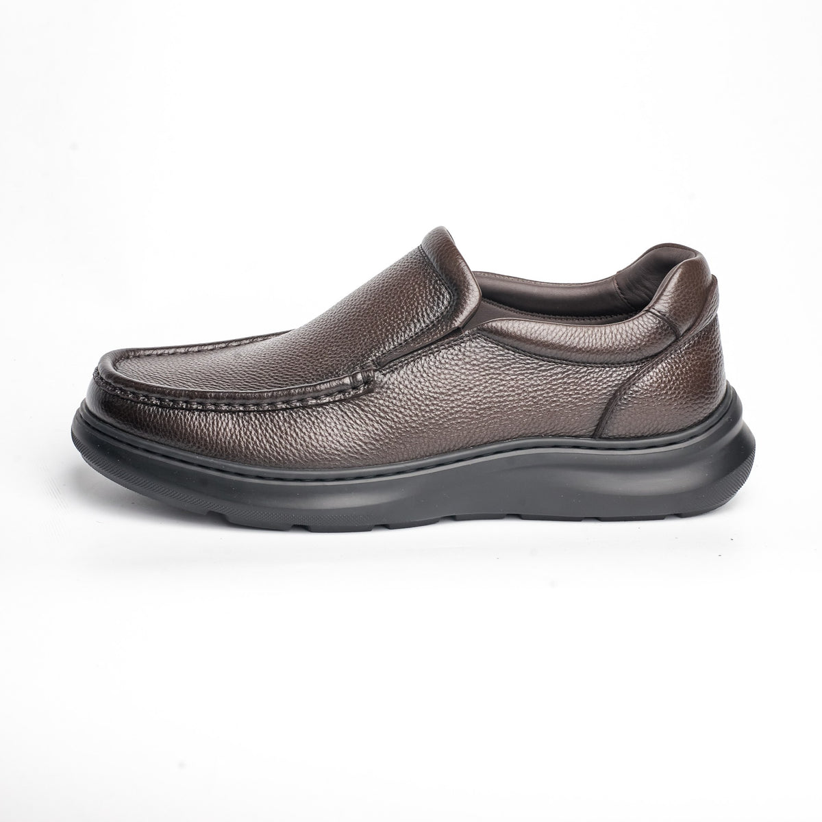 BB-104 Brown - Chunky Moc-Toe Slip-On - Bruno Bunker