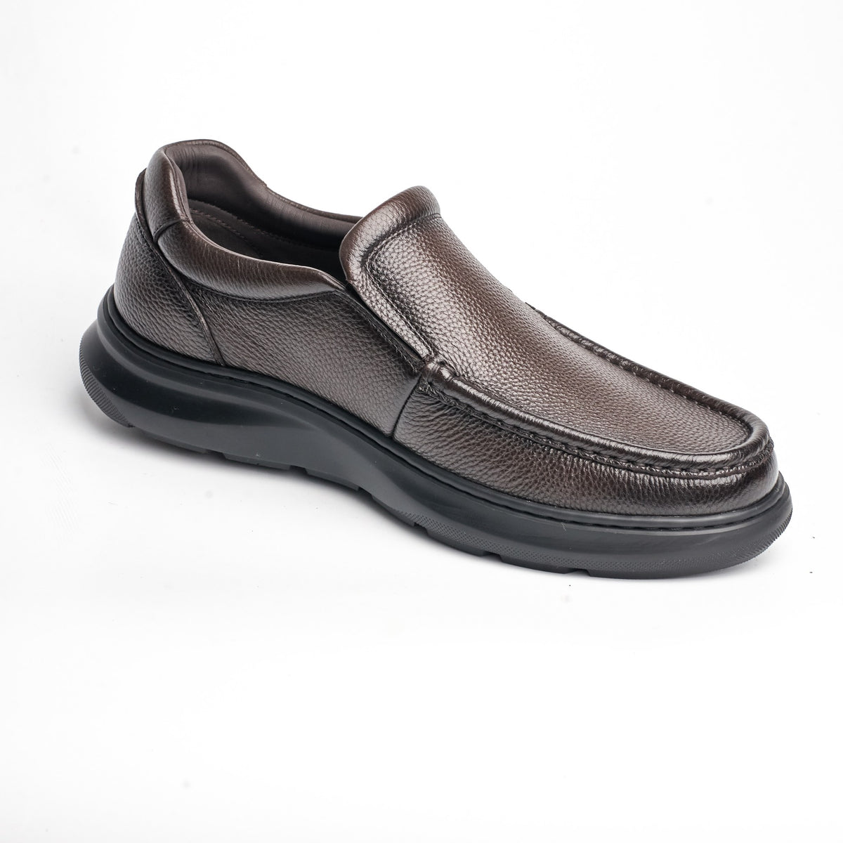BB-104 Brown - Chunky Moc-Toe Slip-On - Bruno Bunker