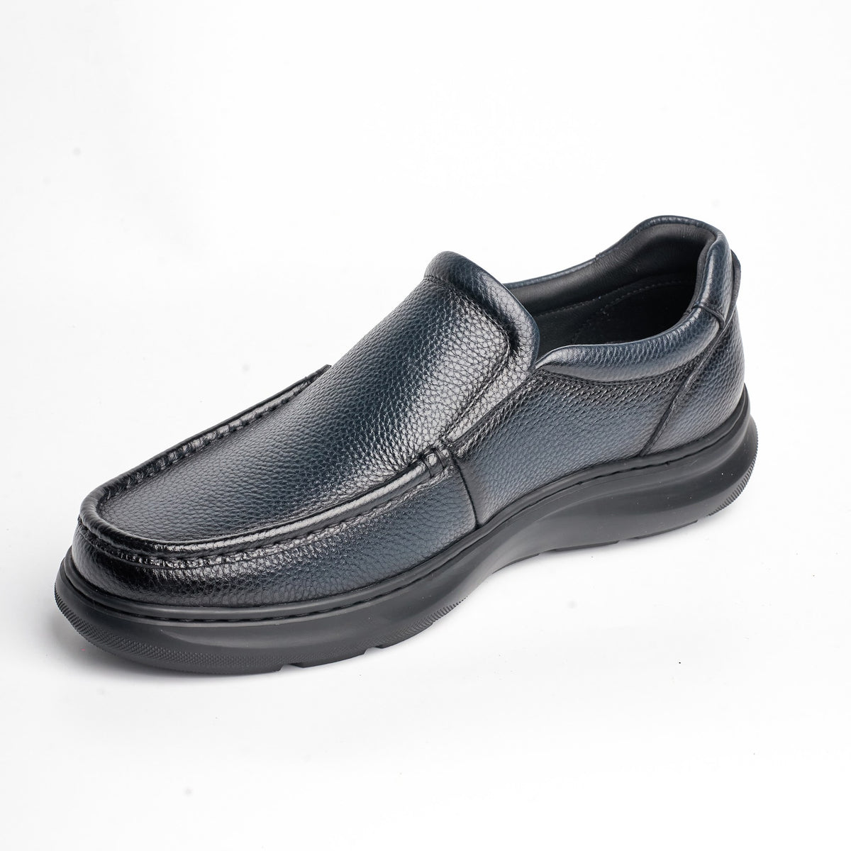 BB-104 Navy - Chunky Moc-Toe Slip-On - Bruno Bunker