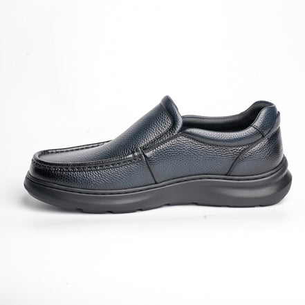 BB-104 Navy - Chunky Moc-Toe Slip-On - Bruno Bunker