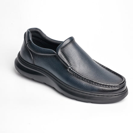 BB-104 Navy - Chunky Moc-Toe Slip-On - Bruno Bunker