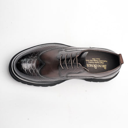 BB-112 Brown - Wingtip Lug-Sole Derby - Bruno Bunker