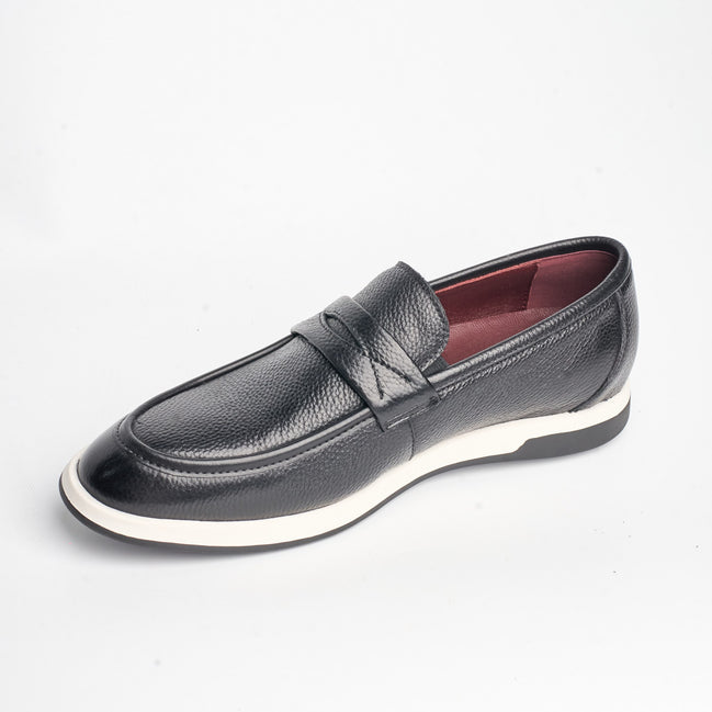 BB-119 Black - Light-Sole Penny Loafer, X-Band - Bruno Bunker