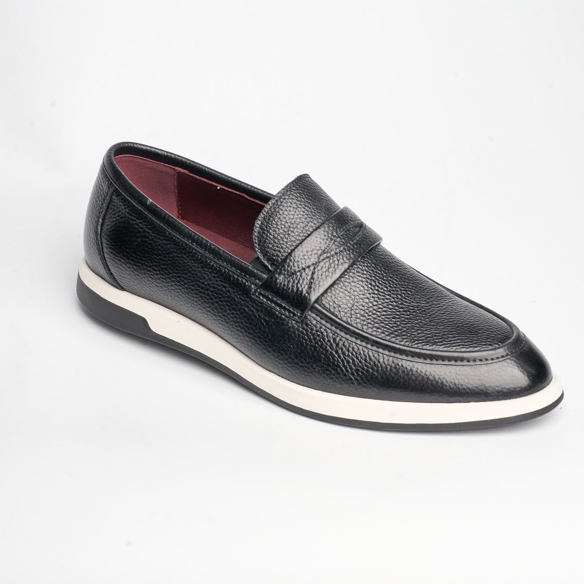 BB-119 Black - Light-Sole Penny Loafer, X-Band - Bruno Bunker