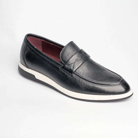 BB-119 Black - Light-Sole Penny Loafer, X-Band - Bruno Bunker