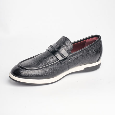 BB-120 Black - Light-Sole Braided Bit Loafer - Bruno Bunker