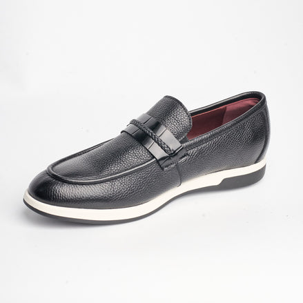 BB-120 Black - Light-Sole Braided Bit Loafer - Bruno Bunker
