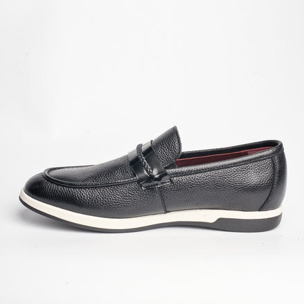 BB-120 Black - Light-Sole Braided Bit Loafer - Bruno Bunker