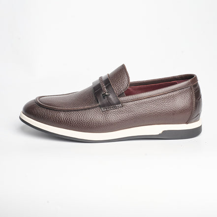 BB-120 Brown - Light-Sole Braided Bit Loafer - Bruno Bunker