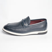 BB-120 Navy - Light-Sole Braided Bit Loafer - Bruno Bunker