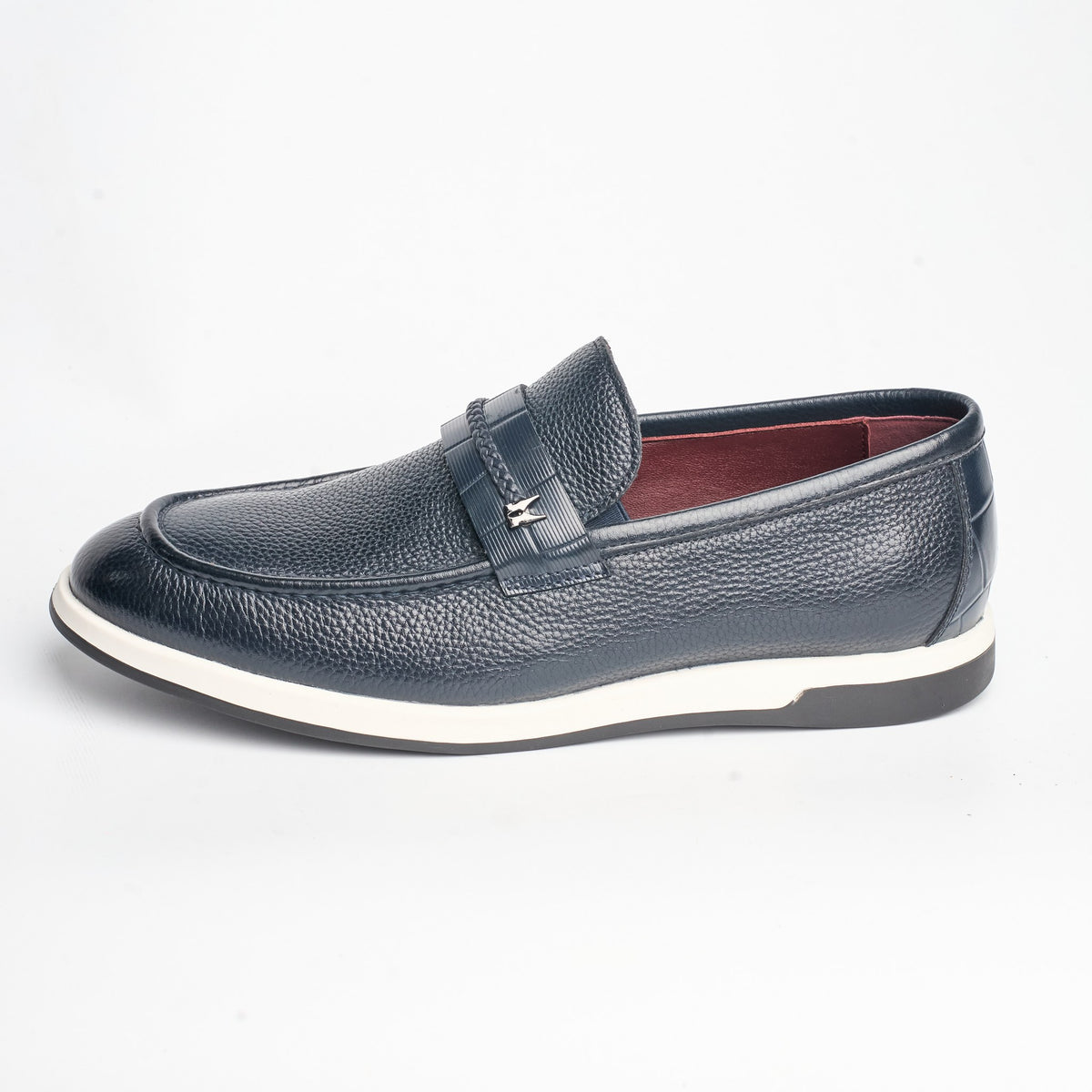 BB-120 Navy - Light-Sole Braided Bit Loafer - Bruno Bunker
