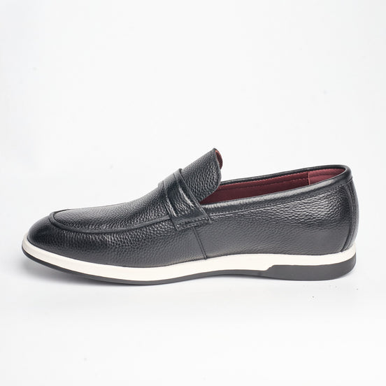 BB-121 Black - Light-Sole Penny Loafer, Banded - Bruno Bunker