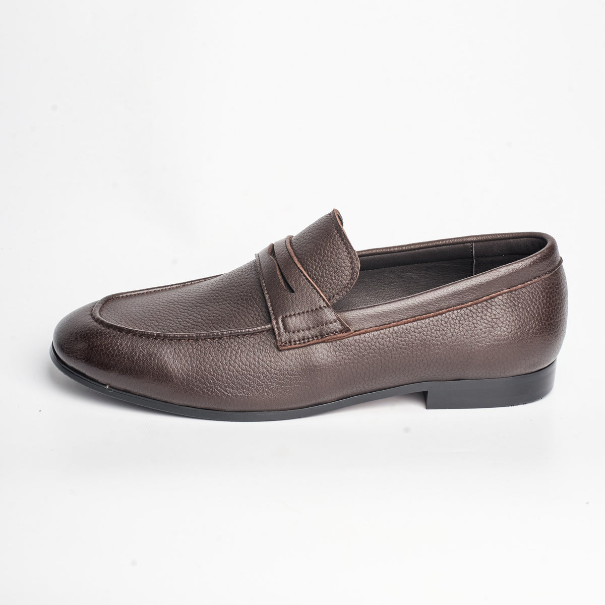 BB-126 Brown Leather - Soft Dress Penny Loafer - Bruno Bunker