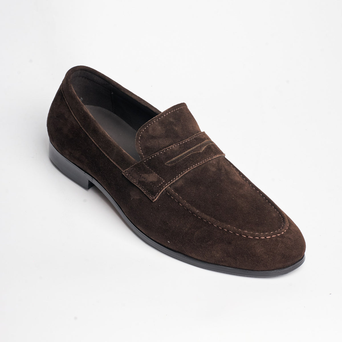 BB-126 Brown Suede - Soft Dress Penny Loafer - Bruno Bunker