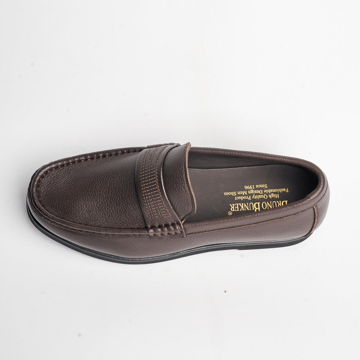 BB-128 Brown - Flexible Moc-Toe Penny Loafer - Bruno Bunker