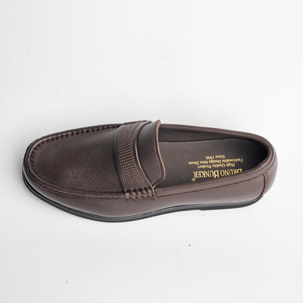 BB-128 Brown - Flexible Moc-Toe Penny Loafer - Bruno Bunker