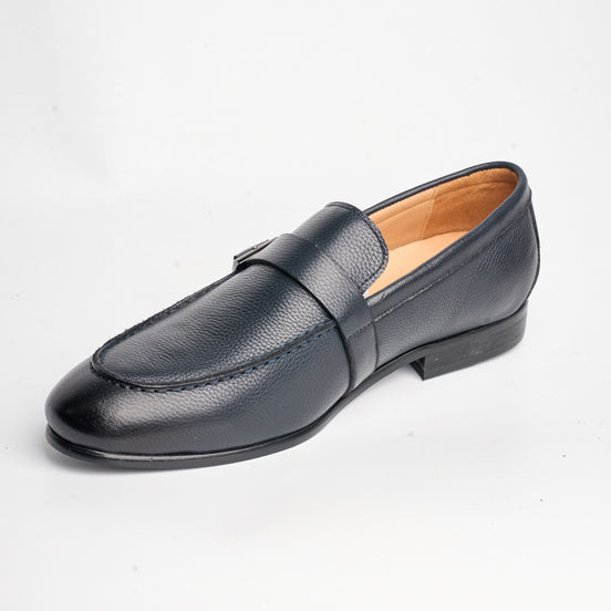 BB-133 Navy - Banded Buckle Loafer - Bruno Bunker