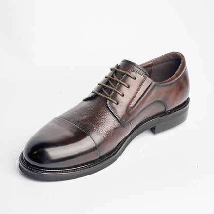 BB-135 Brown - Burnished Cap-Toe Derby - Bruno Bunker