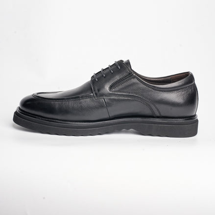 BB-144 Black - Lug-Sole Apron Derby - Bruno Bunker