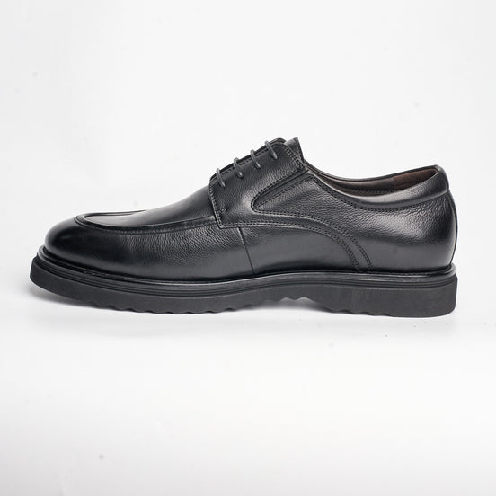 BB-144 Black - Lug-Sole Apron Derby - Bruno Bunker