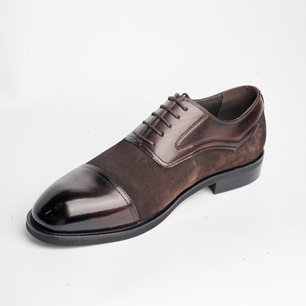 BB-151 Brown - Suede Cap-Toe Oxford - Bruno Bunker