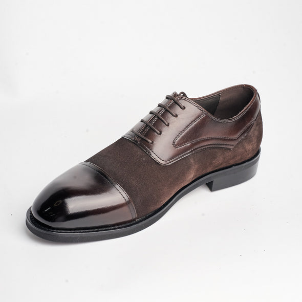 BB-151 Brown - Suede Cap-Toe Oxford - Bruno Bunker