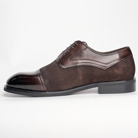 BB-151 Brown - Suede Cap-Toe Oxford - Bruno Bunker